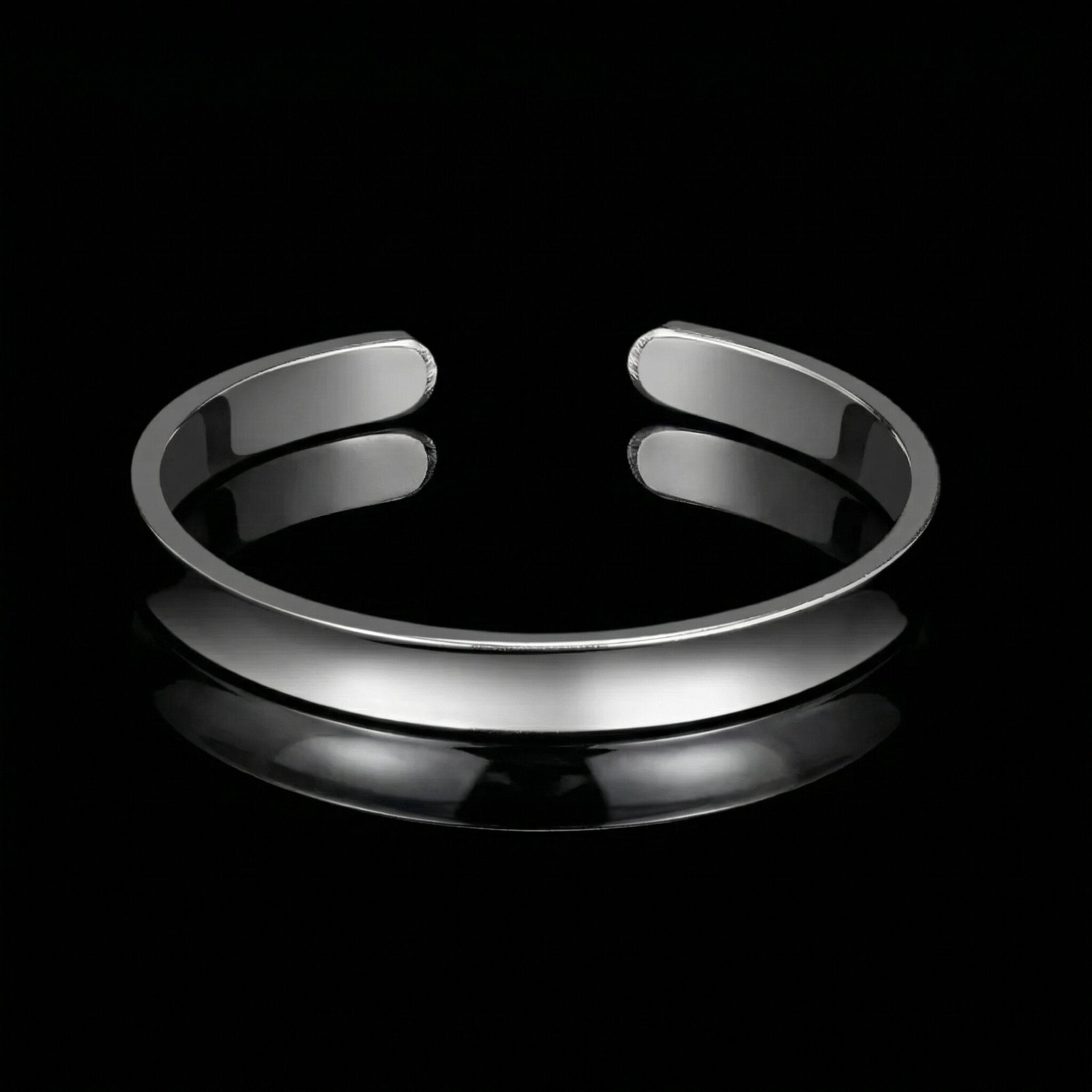 CLEAN BANGLE. - 925 STERLING SILVER