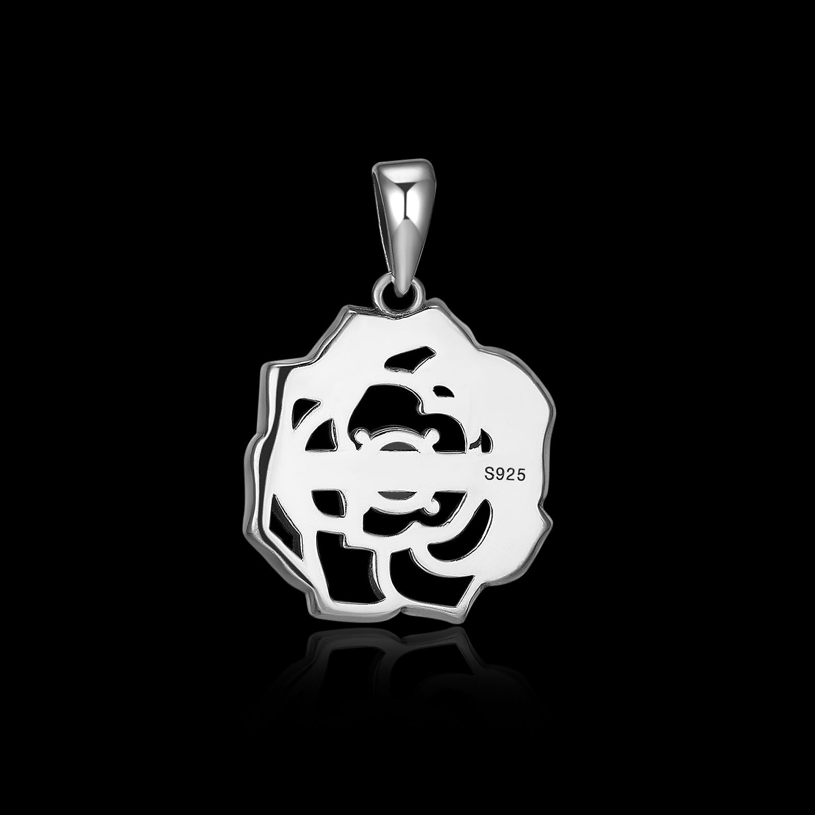 FROSTED ROSE. - 925 STERLING SILVER