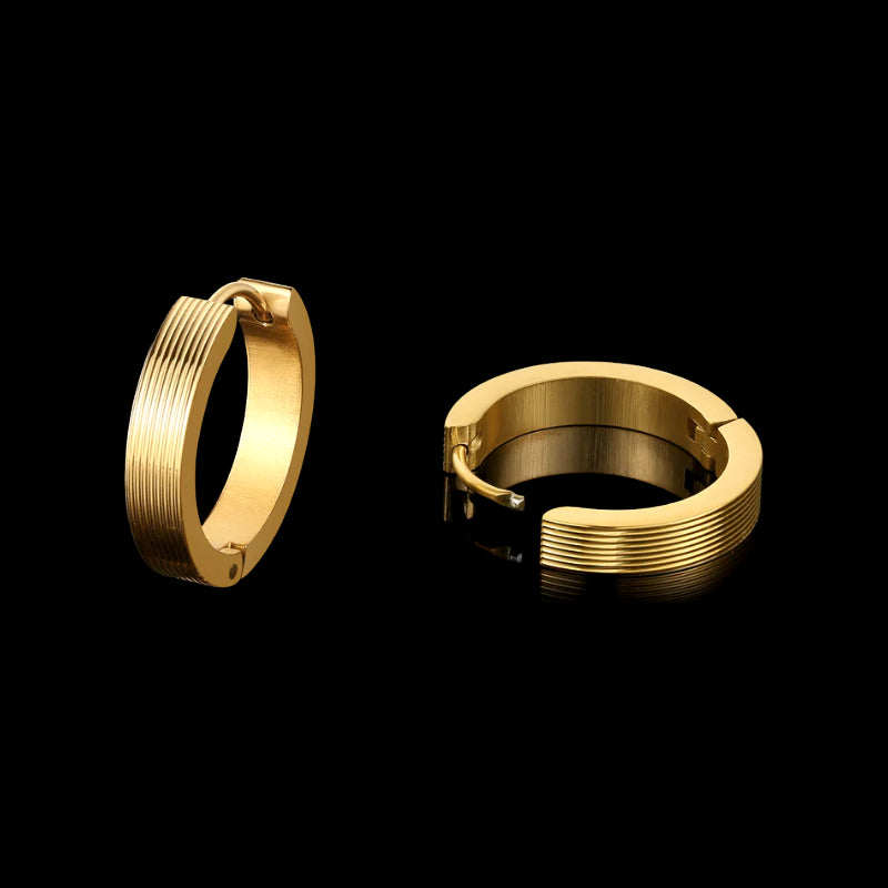 GOLD HOOPS.