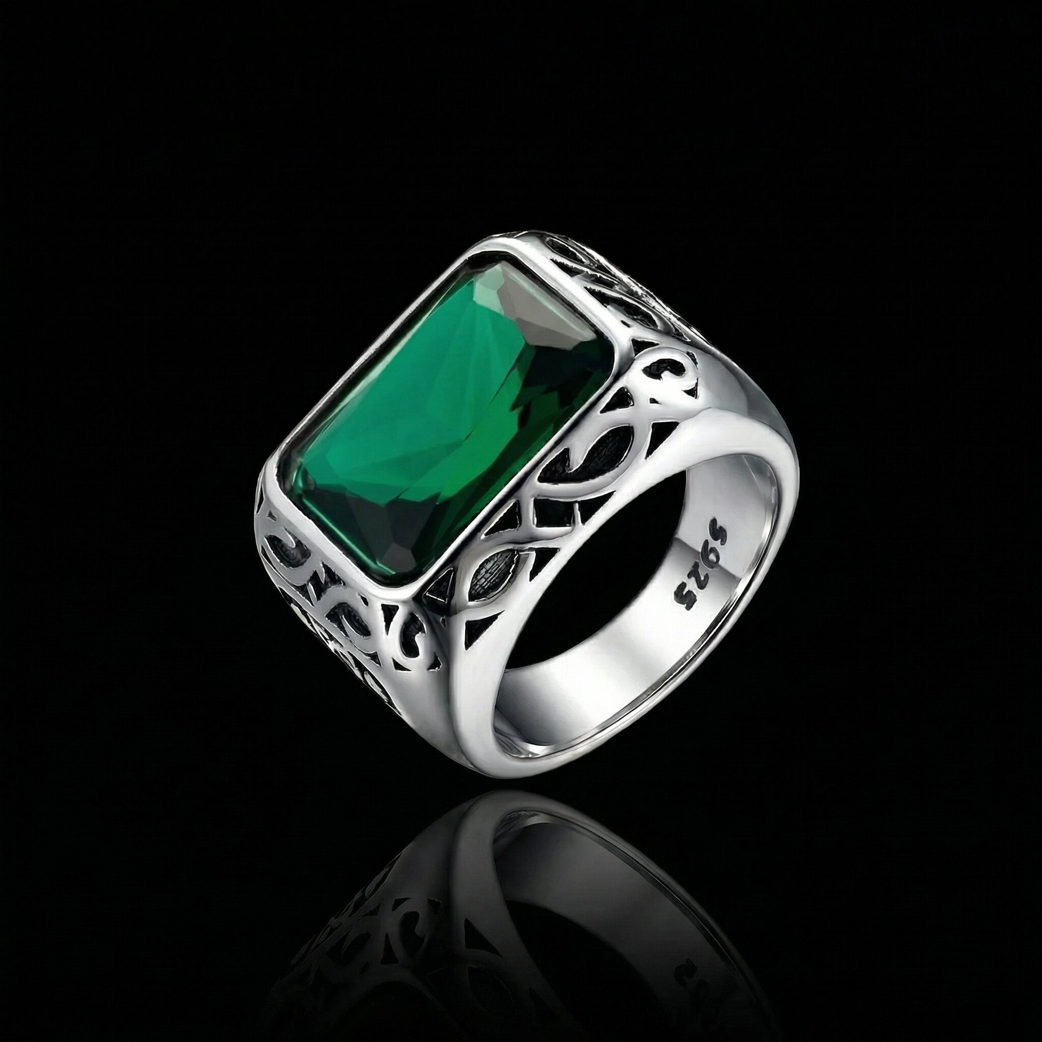 GREEN GEM. - 925 SILBER