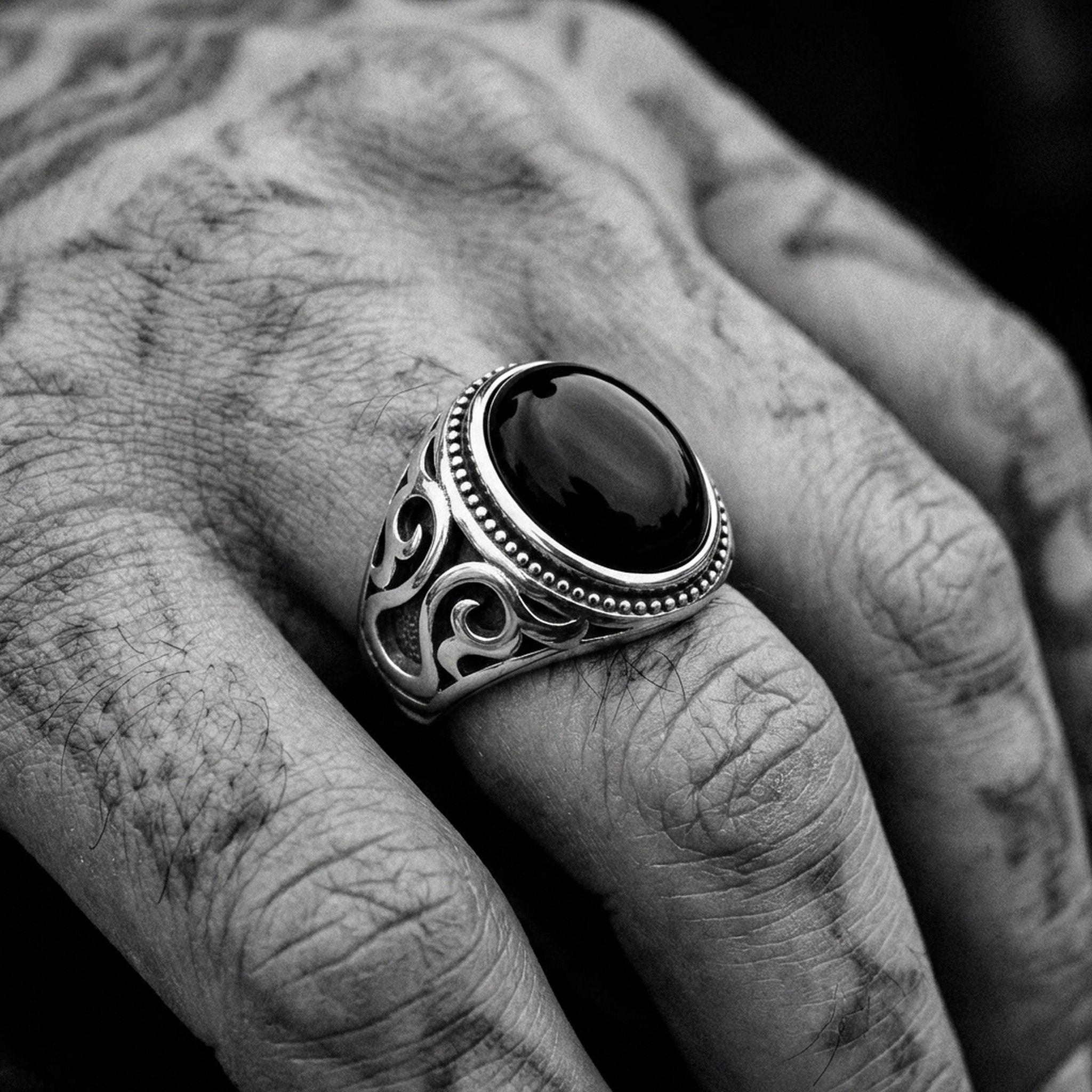 SCHWARZ EYES. - 925 SILBER