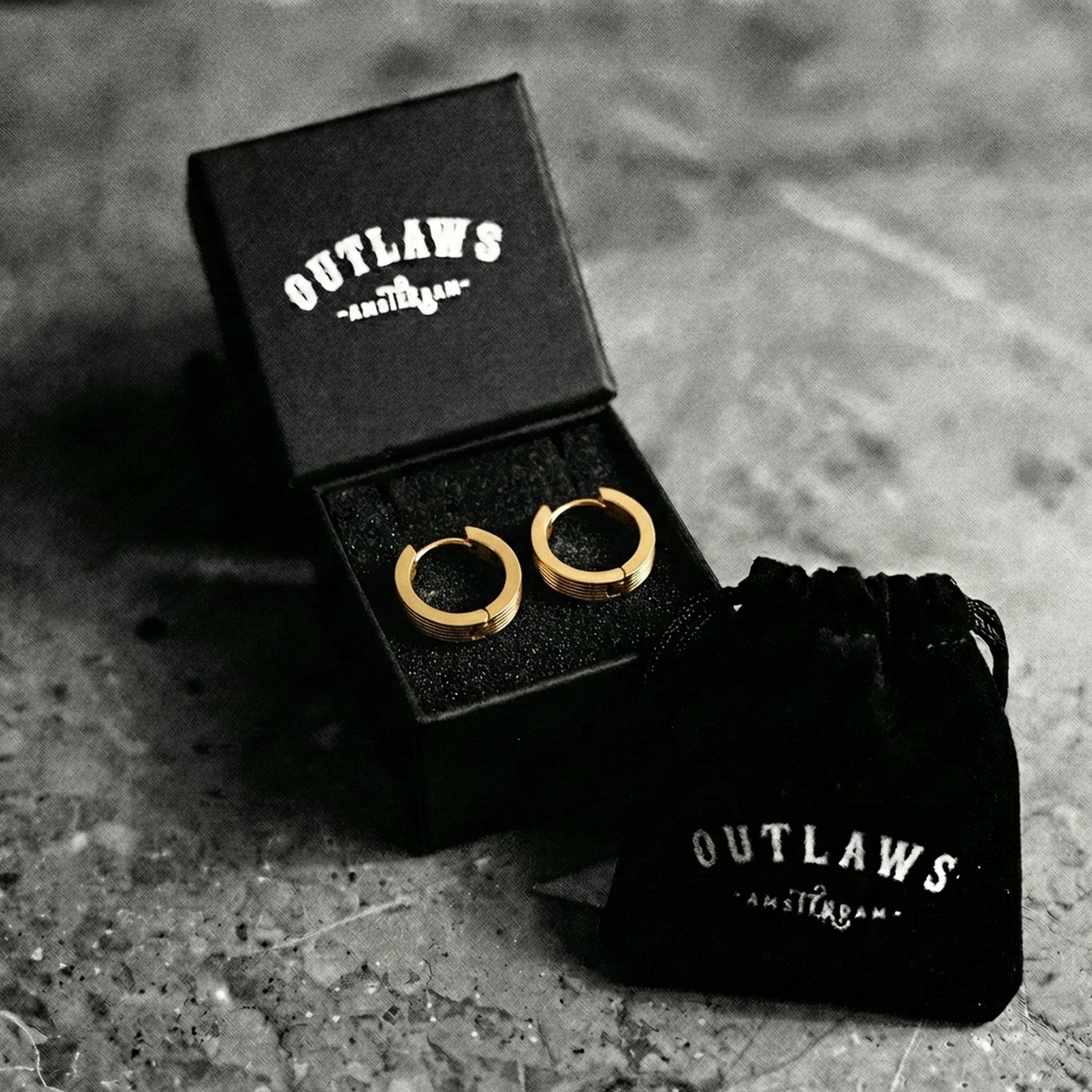 GOLD HOOPS.