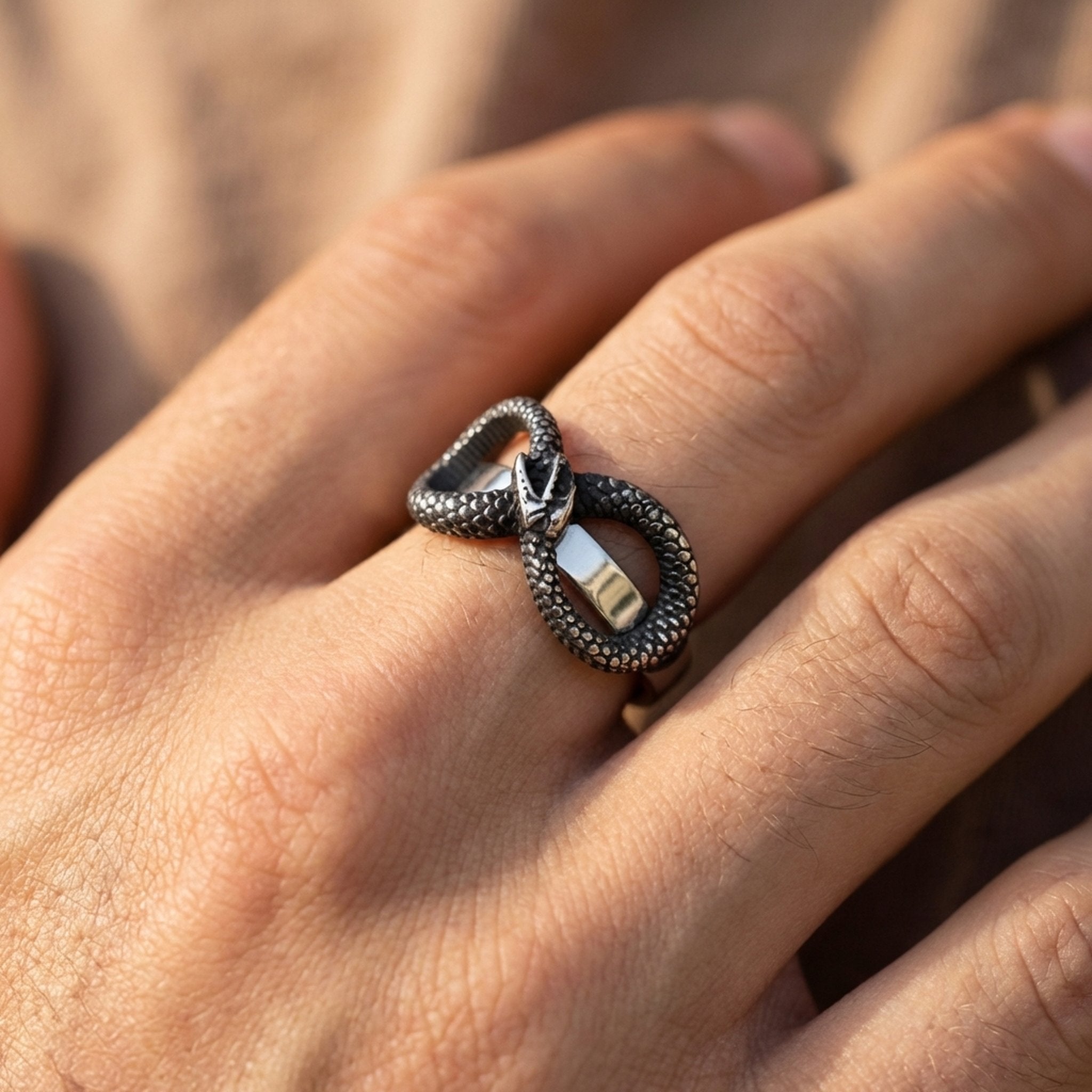 SERPENT INFINITY RING.