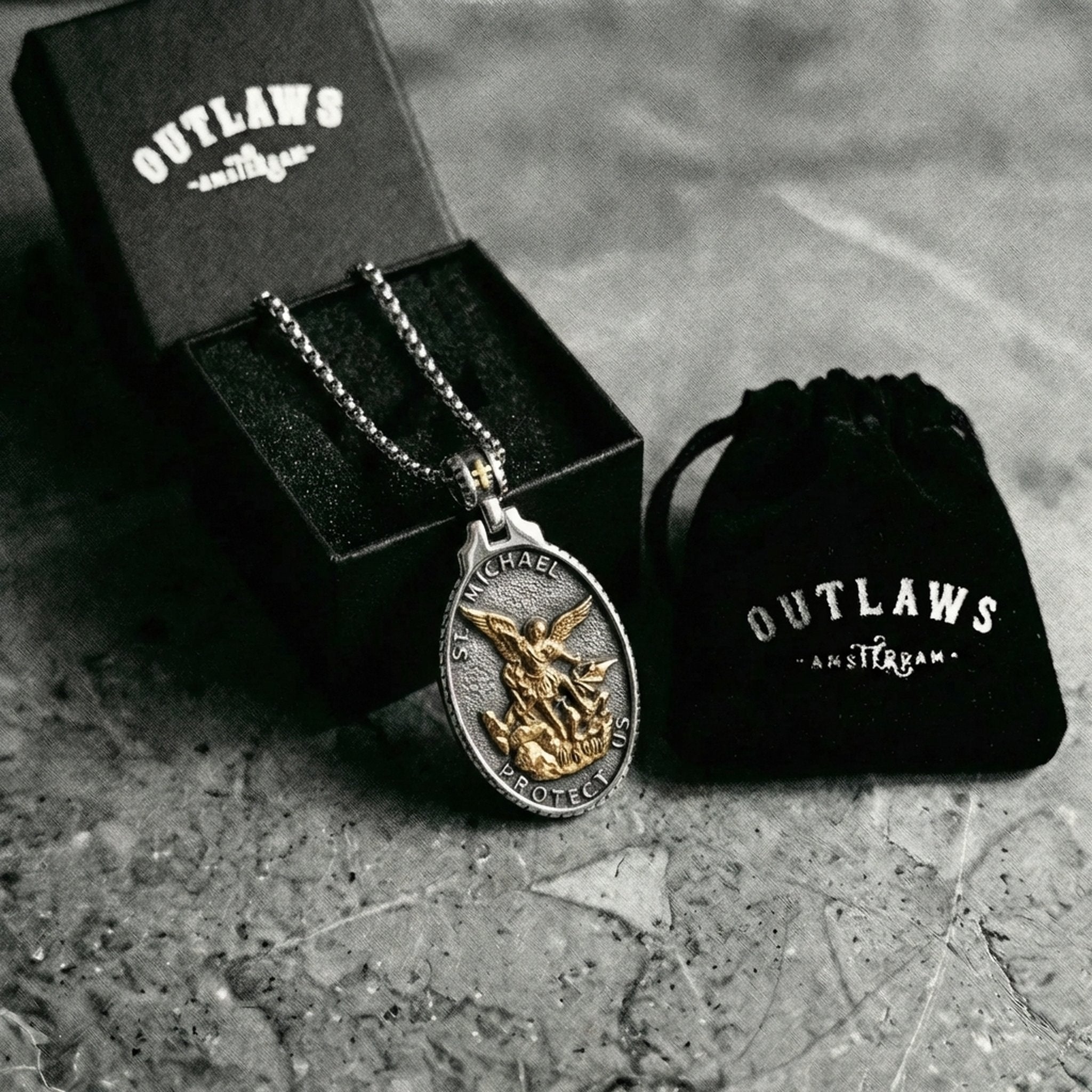 ST. MICHAELS BADGE.