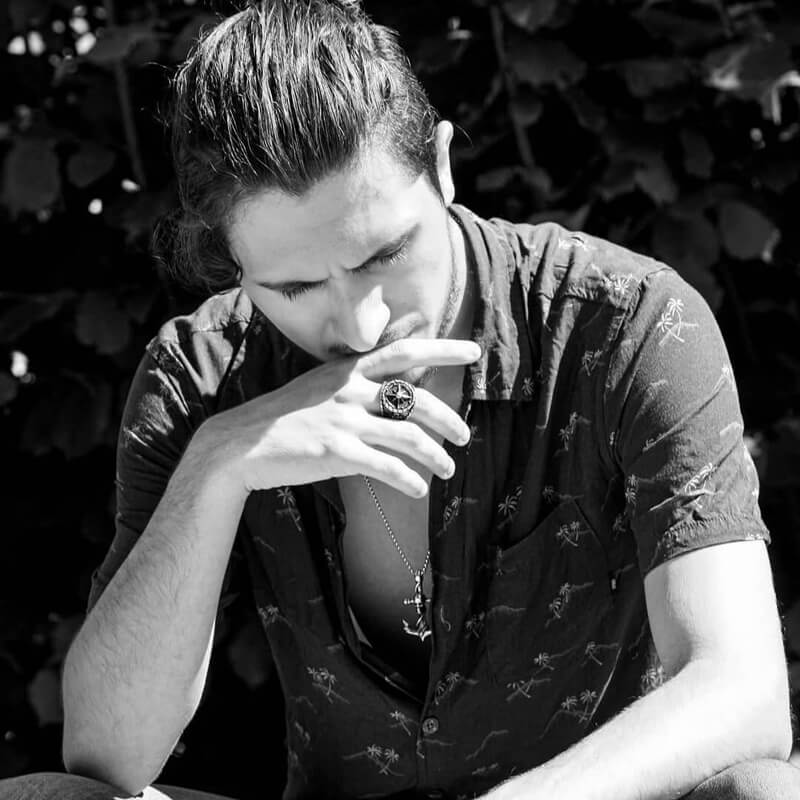 SKULLED ANCHOR. - NECKLACE - Outlaws Amsterdam