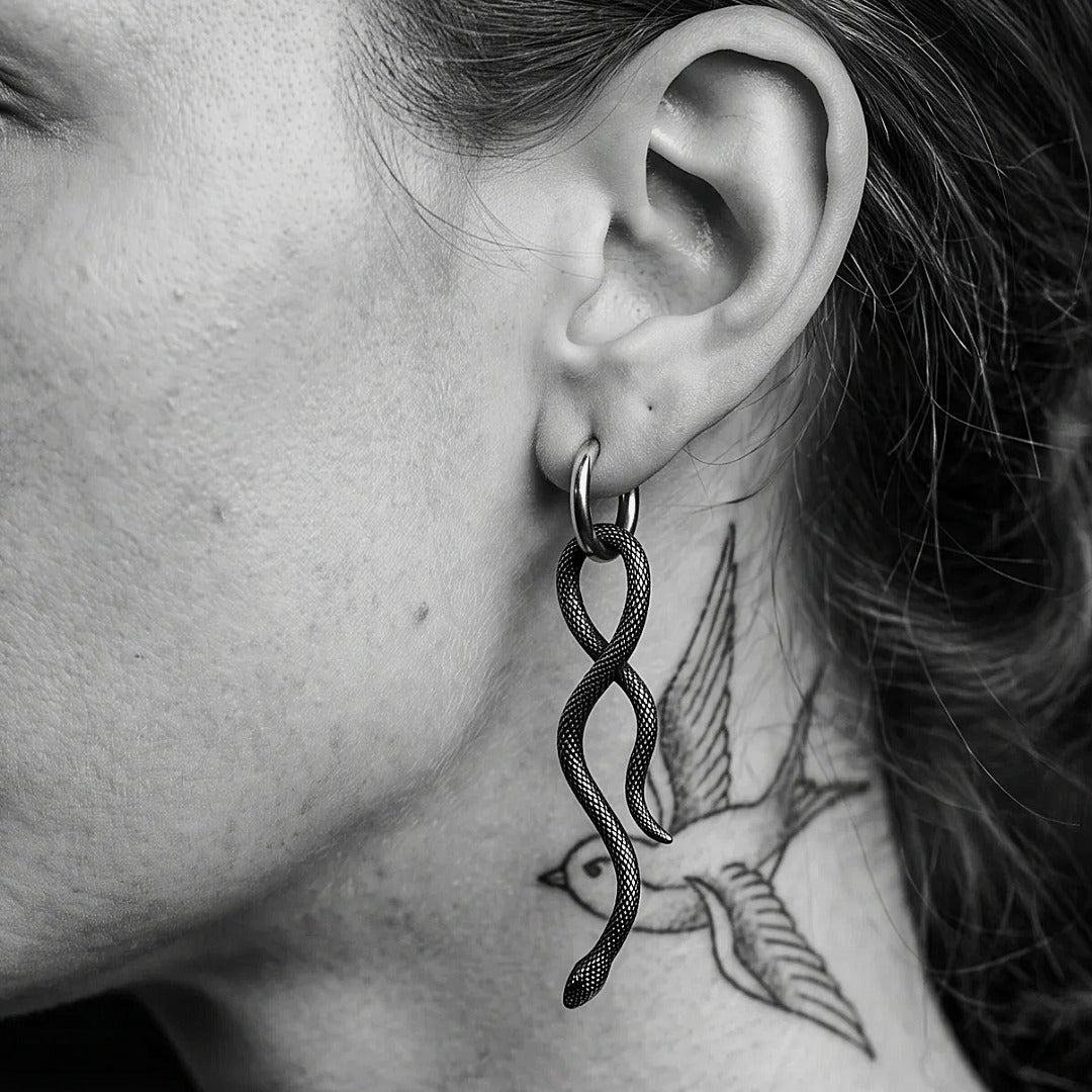 ETERNAL SLITHER EARRINGS.