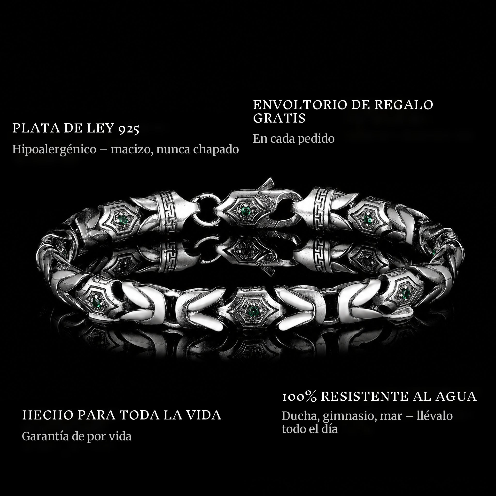 Guardian'S Gift features: 925 sterling silver, free gift packaging, 100% waterproof, lifetime guarantee