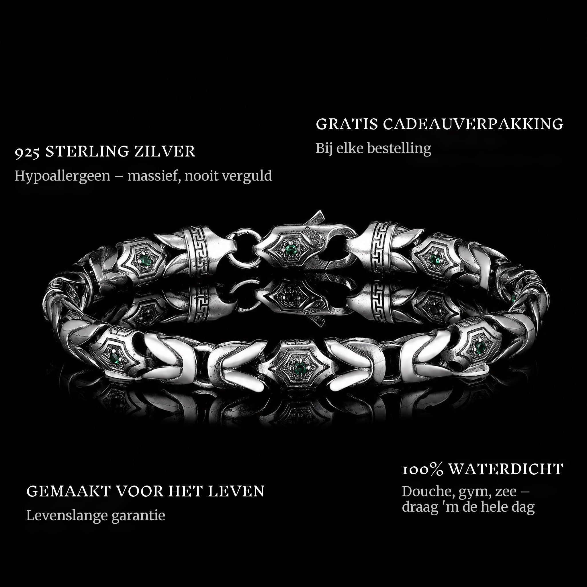 Guardian'S Gift features: 925 sterling silver, free gift packaging, 100% waterproof, lifetime guarantee