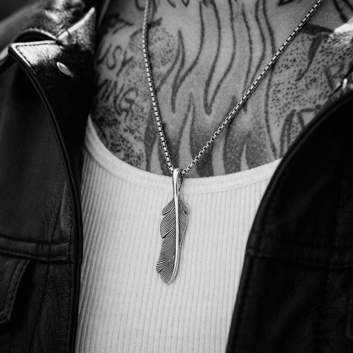 LAST PLUME. - 925 STERLING SILVER