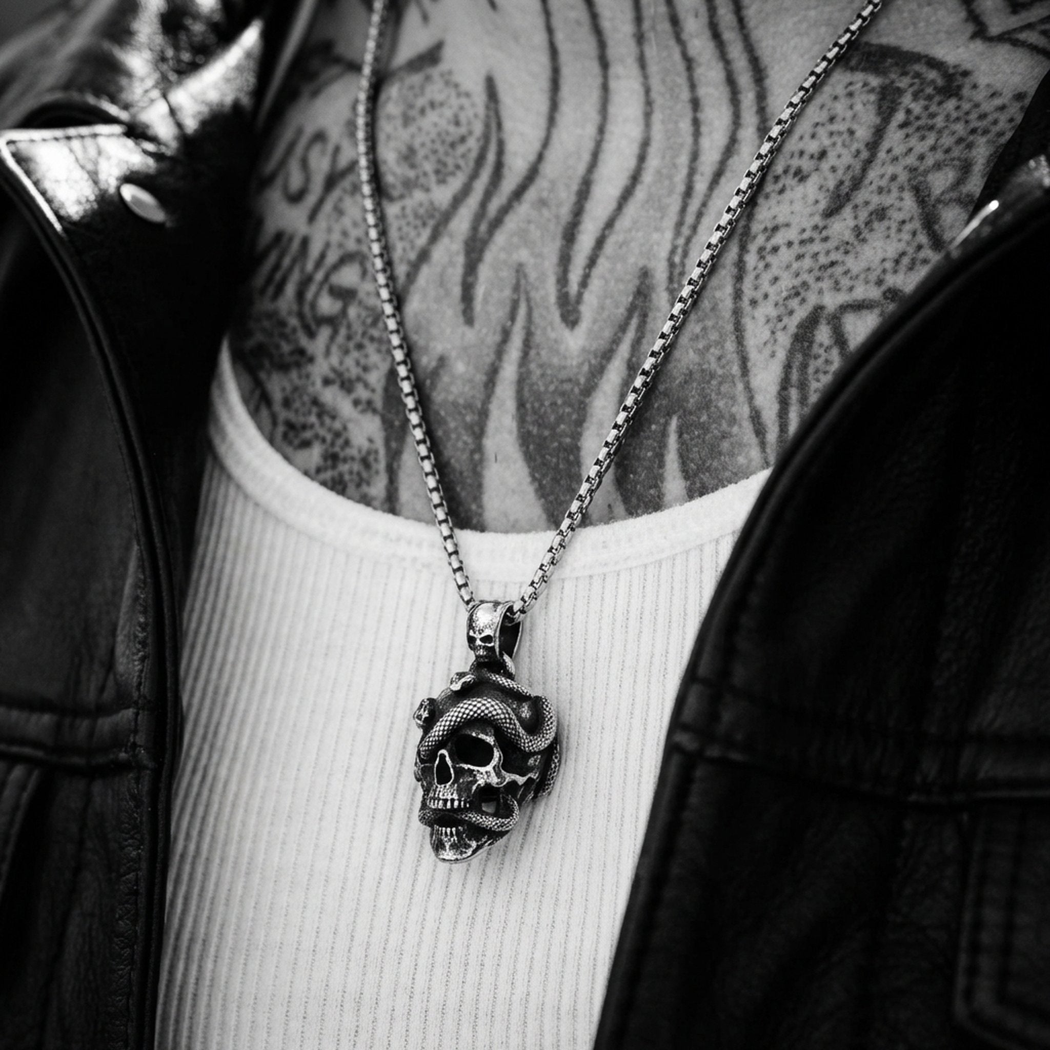 SNAKES AND SKULLS.