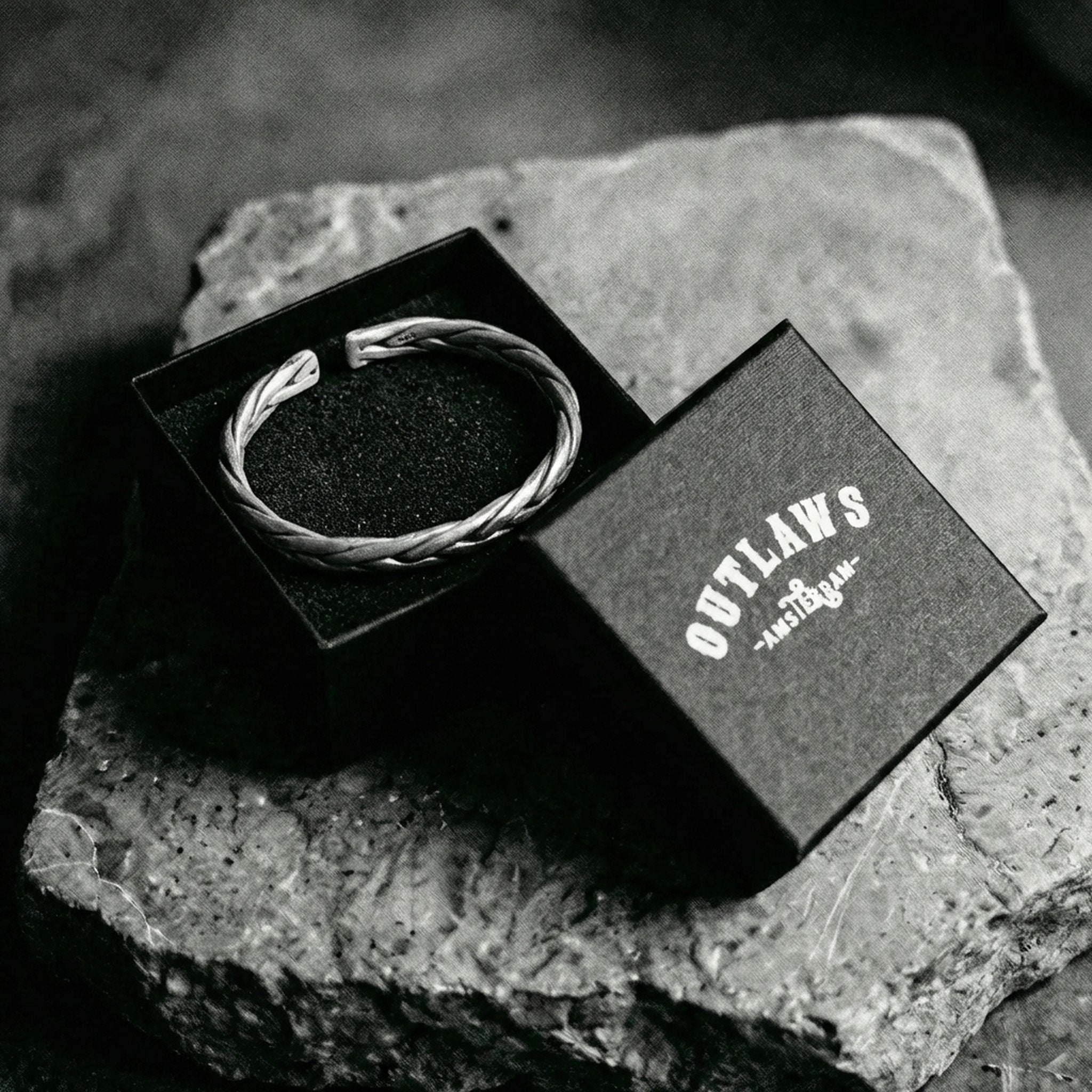 THE WOVEN BANGLE. - 925 STERLING SILVER