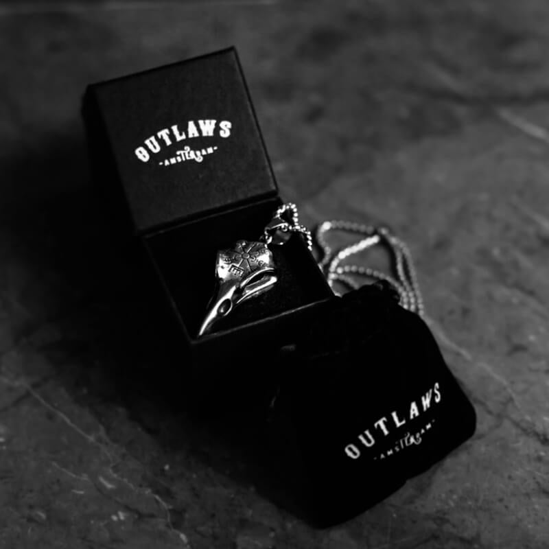 THE EAGLE SKULL. - NECKLACE - Outlaws Amsterdam